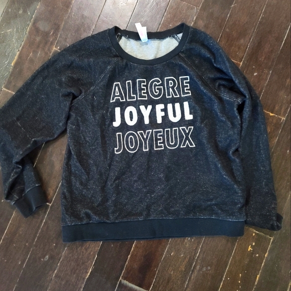 Joyful Christmas holiday sweatshirt sequin - Picture 1 of 3